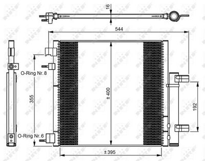 CONDENSATOR CLIMATIZARE NRF 350048 6