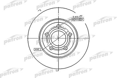 PATRON PBD2730 Тормозные диски  для AUDI A4 (Ауди А4)