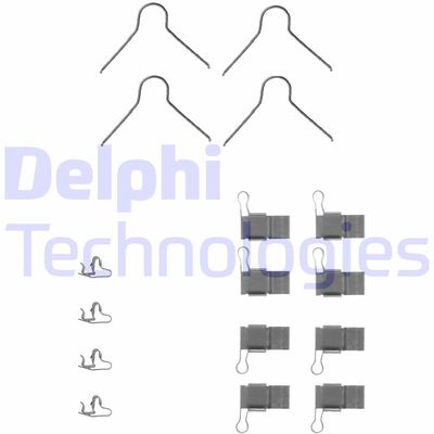 Комплектующие, колодки дискового тормоза DELPHI LX0131 для VW TARO