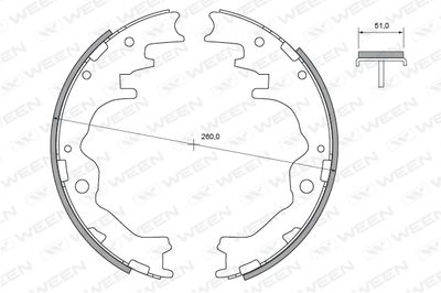 Комплект тормозных колодок WEEN 152-2377 для MAZDA MPV