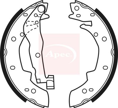 APEC Brake Shoe Set SHU524