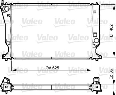 VALEO 735573 Крышка радиатора  для TOYOTA AVENSIS (Тойота Авенсис)