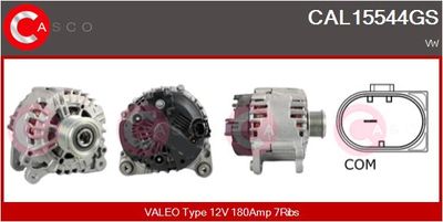 Генератор CASCO CAL15544GS для VW TOUAREG