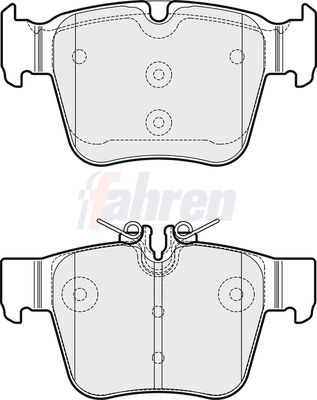 Fahren Brake Pad Set, disc brake FBP3789