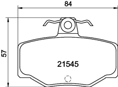 Комплект тормозных колодок, дисковый тормоз 8DB 355 018-021