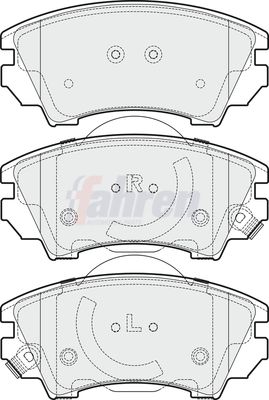 Fahren Brake Pad Set, disc brake FBP3253
