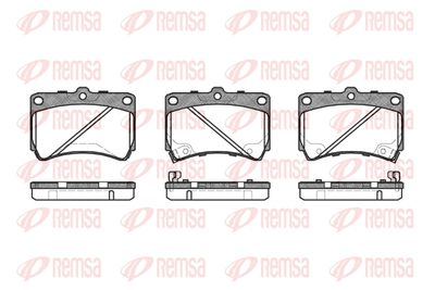 REMSA 0212.42 Тормозные колодки для KIA RIO (Киа Рио)