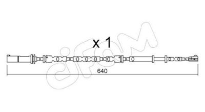 SENZOR DE AVERTIZARE UZURA PLACUTE DE FRANA