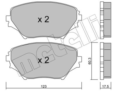 Brake Pad Set, disc brake 22-0430-0