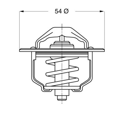 Термостат, охлаждающая жидкость BorgWarner (Wahler) 3103.79 для LANCIA THEMA