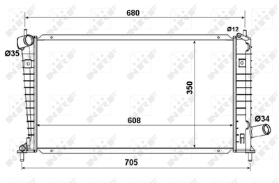 Радиатор, охлаждение двигателя WILMINK GROUP WG1722122 для SAAB 9-5