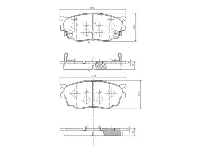 комплект спирачно феродо, дискови спирачки A.Z. Meisterteile AZMT-44-022-1148
