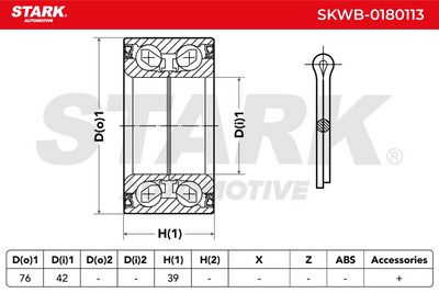 комплект колесен лагер STARK SKWB-0180113