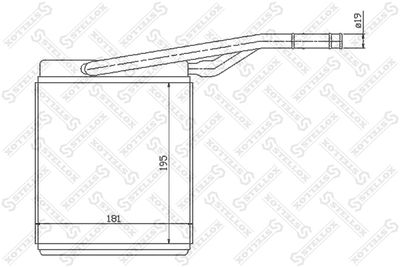 STELLOX Kachelradiateur, interieurverwarming (10-35069-SX)