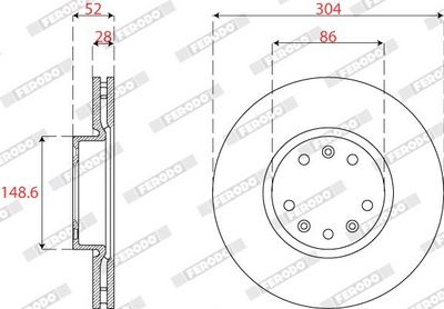 DISC FRANA FERODO DDF2782C 1