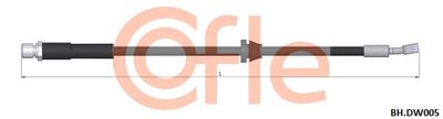 Тормозной шланг COFLE 92.BH.DW005 для DAEWOO REZZO