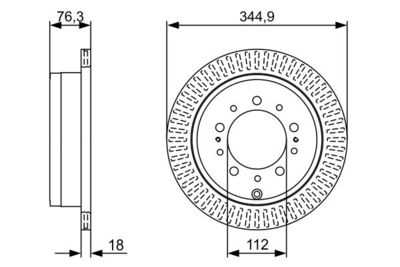 BOSCH 0 986 479 V83 Тормозные диски  для TOYOTA SEQUOIA (Тойота Сеqуоиа)