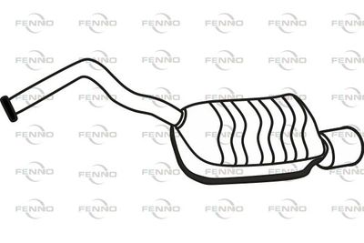 FENNO P3191 Глушитель выхлопных газов для HYUNDAI SANTA FÉ II (CM) 2.2 CRDi 4x4 FENNO P3191 Глушитель выхлопных газов для HYUNDAI SANTA FÉ II (CM) 2.2 CRDi 4x4