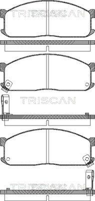 Комплект тормозных колодок, дисковый тормоз TRISCAN 8110 10873 для FORD ECONOVAN