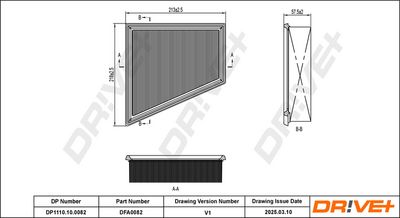 LUFTFILTER DR!VE+ DP1110100082 17