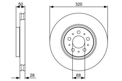 BOSCH Bremsscheibe (0 986 479 321)