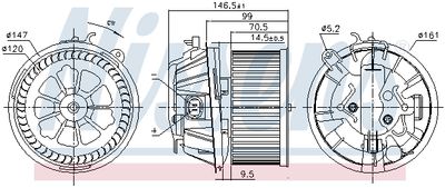 VENTILATOR HABITACLU NISSENS 87481 5