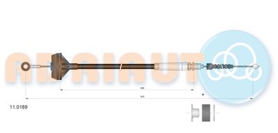 въжен механизъм, задействане на съединителя ADRIAUTO 11.0189