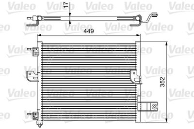 VALEO 814422 Радиатор кондиционера  для HYUNDAI ATOS (Хендай Атос)