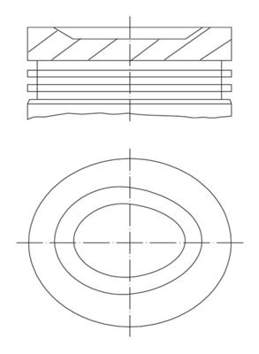 Píst MAHLE 681 08 00