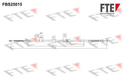 Тросик, cтояночный тормоз FTE FBS25015 для TOYOTA PRIUS