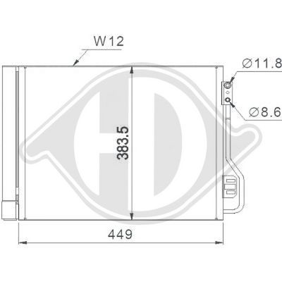 CONDENSATOR CLIMATIZARE DIEDERICHS DCC1686