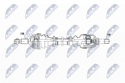 Wał napędowy NTY NPW-CT-142