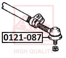 ASVA 0121-087 Наконечник рулевой тяги  для TOYOTA LAND CRUISER (_J7_) 2.4 (RJ70_, RJ73_, RJ70RV)
