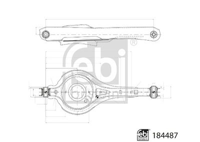 Länkarm, hjulupphängning FEBI BILSTEIN 184487