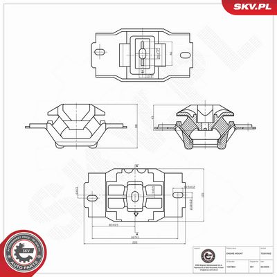 SUPORT MOTOR ESEN SKV 75SKV062 5