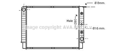 Радиатор, охлаждение двигателя AVA QUALITY COOLING VO2062 для VOLVO 960