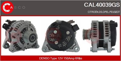 GENERATOR / ALTERNATOR CASCO CAL40039GS