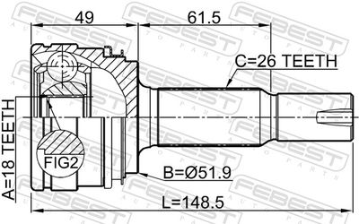 Joint Kit, drive shaft 0110-ACA33R