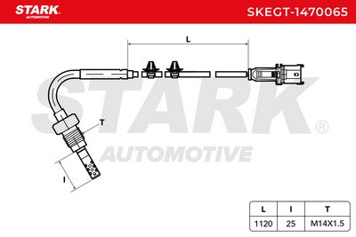 датчик, температура на изгорелите газове STARK SKEGT-1470065