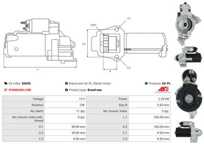 STARTER AS-PL S0595 4
