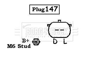 Генератор BORG & BECK BBA2891 для ISUZU TROOPER