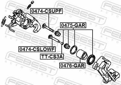 Repair Kit, brake caliper 0475-GAR