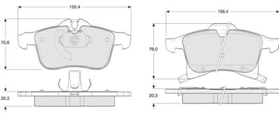 BREMSBELAGSATZ SCHEIBENBREMSE MTR MT467 0