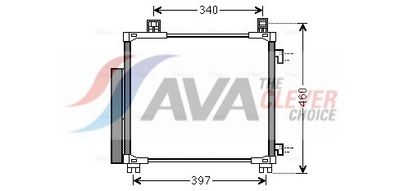 KONDENSATOR KLIMAANLAGE AVA Clever Choice TOA5578D