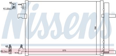 CONDENSATOR CLIMATIZARE NISSENS 940134 6