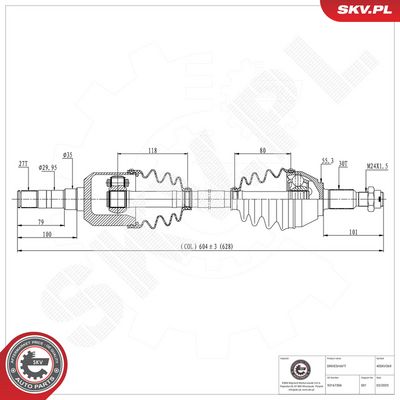 Vetoakseli ESEN SKV 40SKV369