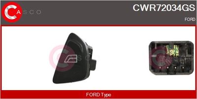 Выключатель, стеклолодъемник CASCO CWR72034GS для FORD KA