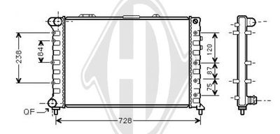 RADIATOR RACIRE MOTOR DIEDERICHS DCM1353