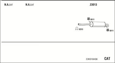 Układ wydechowy WALKER CIK018458