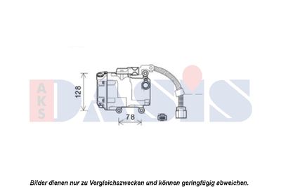 AKS DASIS Kompressor, Klimaanlage (851987N)